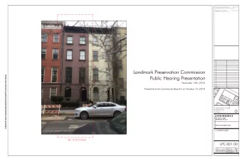 Landmark Preservation Commission  D:\ALEX\25_461 West 21st Street\Drawings\Landmark\LPC Hearing\461
