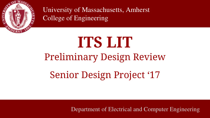 department of electrical and computer engineering meet