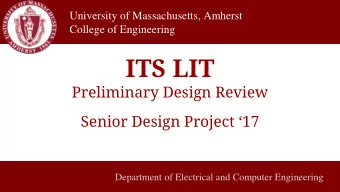 Department of Electrical and Computer Engineering  Meet The Team  Advisor:  Professor David