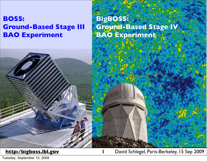 boss bigboss ground based stage iii ground based stage iv