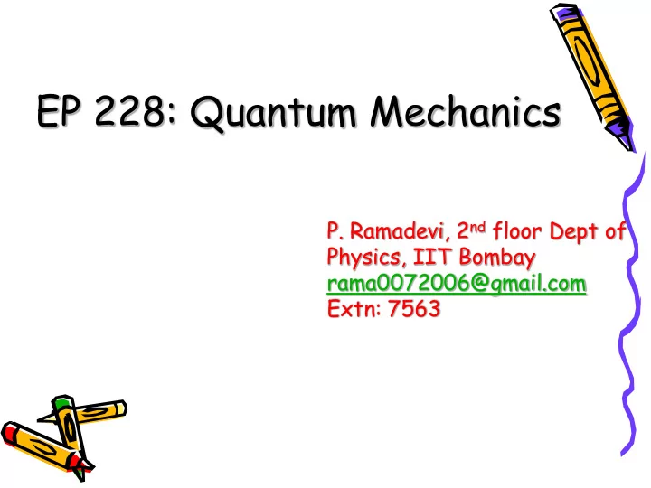 ep 228 quantum mechanics
