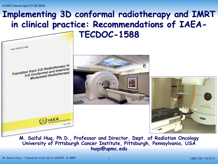 implementing 3d conformal radiotherapy and imrt