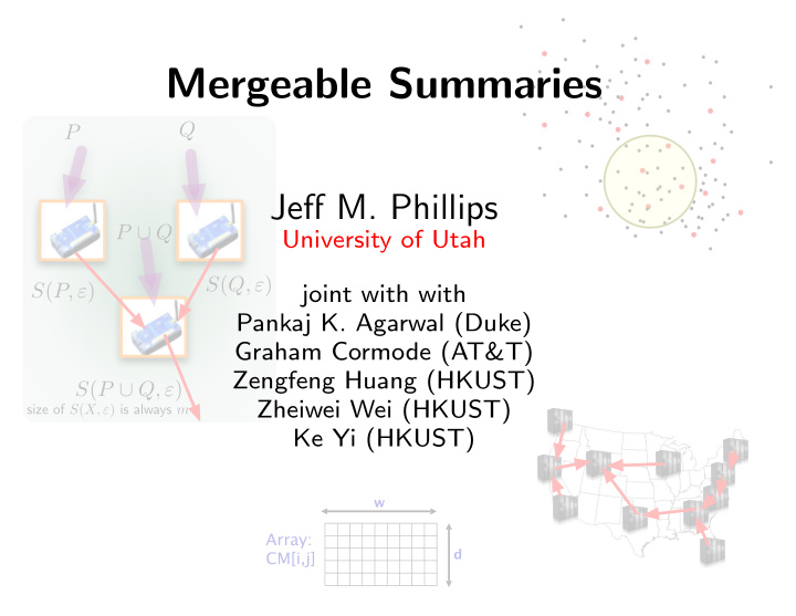 mergeable summaries