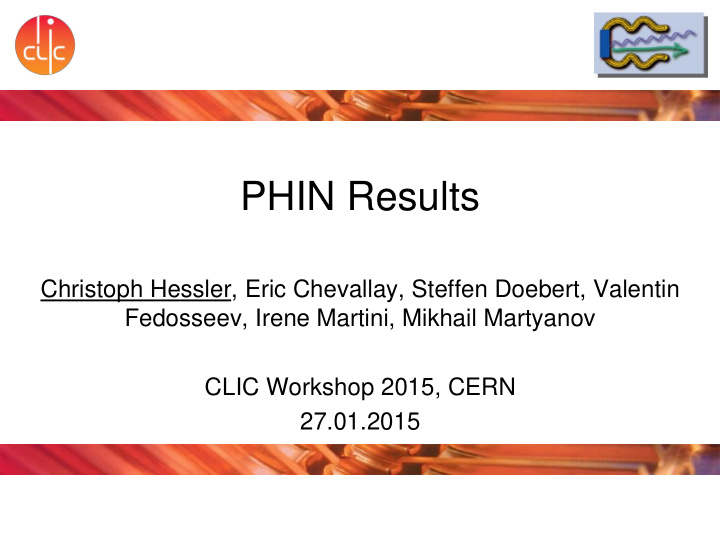 phin results
