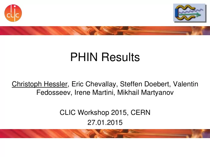 phin results