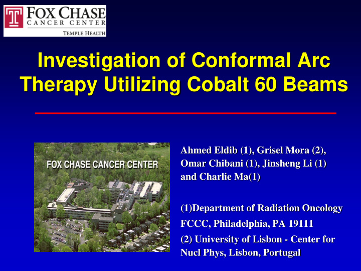 investigation of conformal arc