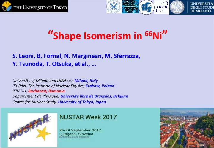 shape isomerism in 66 ni