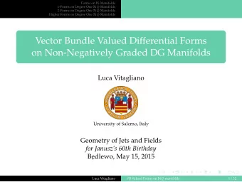 Vector Bundle Valued Differential Forms  on Non-Negatively Graded DG Manifolds  Luca Vitagliano