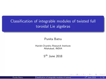 Classification of integrable modules of twisted full  toroidal Lie algebras  Punita Batra