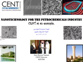 CENT  NT as an e  n exampl  ple..  e..