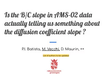 Is the B/C slope in AMS-02 data  actually telling us something about  the diffusion coefficient