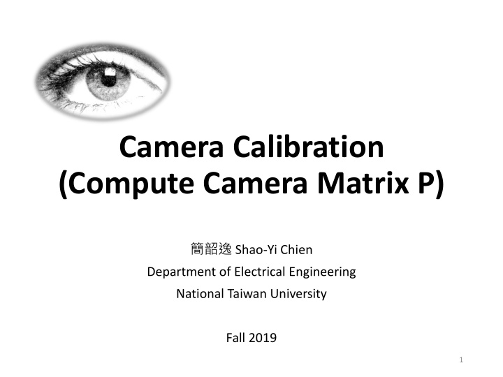 camera calibration