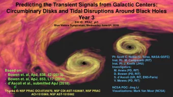 Predicting the Transient Signals from Galactic Centers:  Circumbinary Disks and Tidal Disruptions