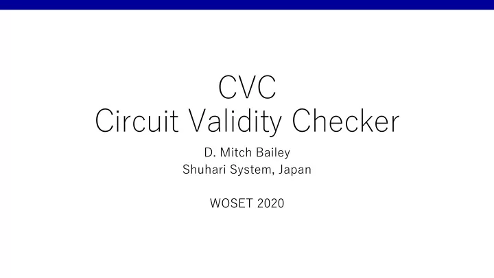 circuit validity checker
