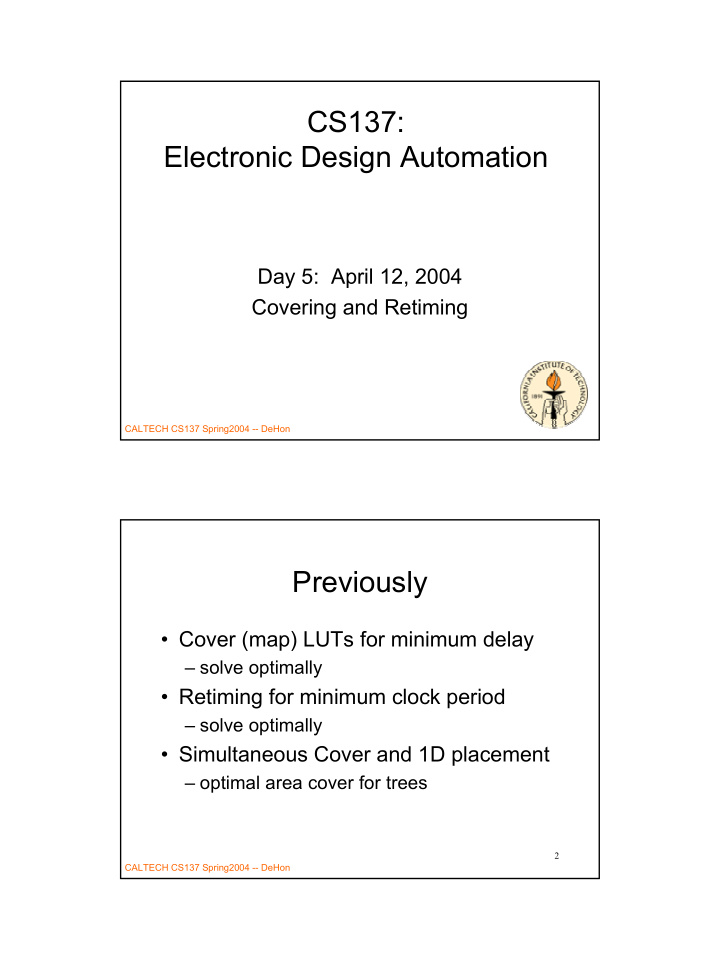 cs137 electronic design automation