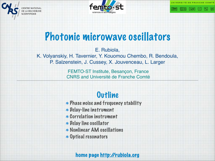 photonic microwave oscillators