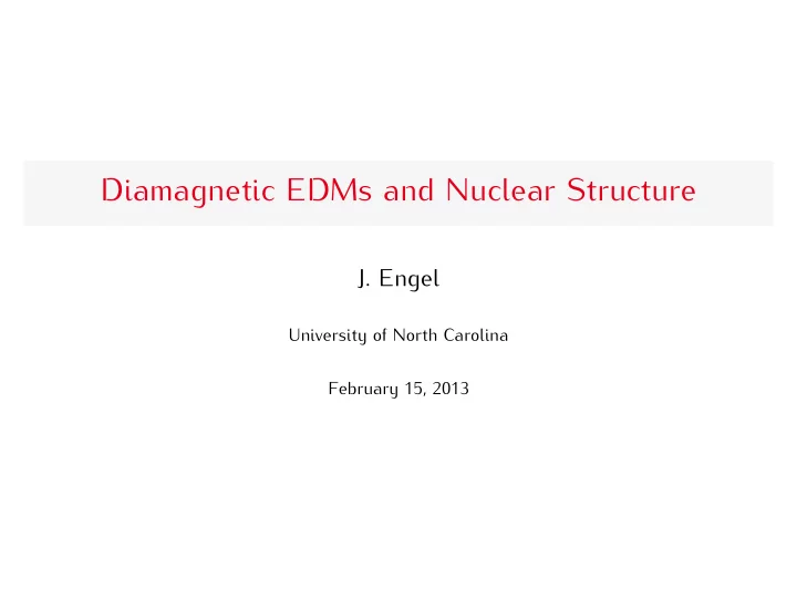 diamagnetic edms and nuclear structure