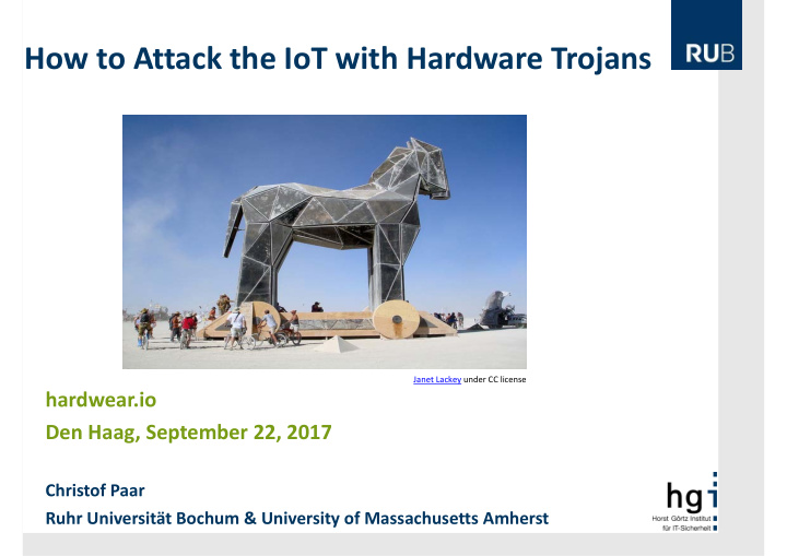 how to attack the iot with hardware trojans