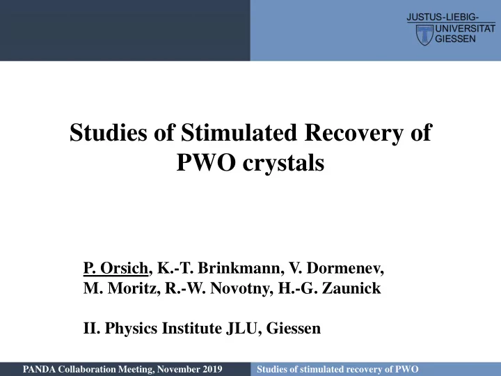 pwo crystals