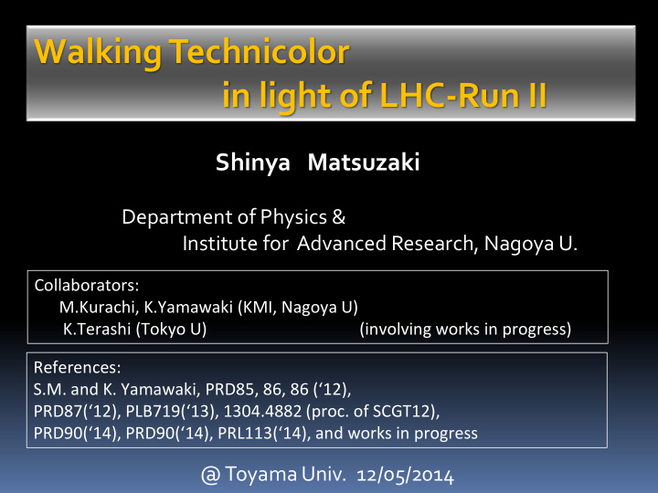 walking technicolor in light of lhc run ii