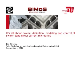 Its all about power: definition, modeling and control of  swarm type direct current microgrids