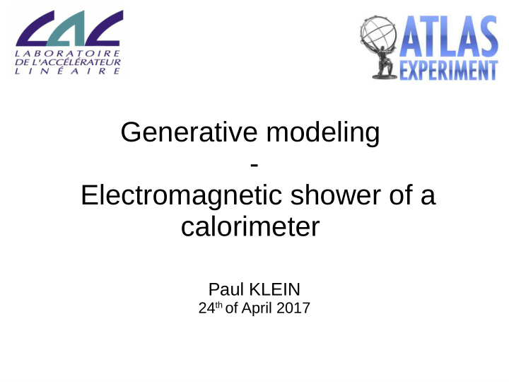 generative modeling electromagnetic shower of a