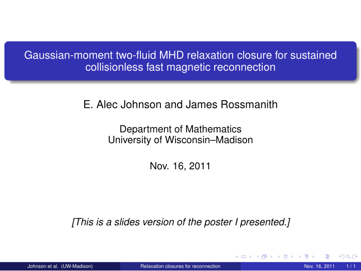 gaussian moment two fluid mhd relaxation closure for