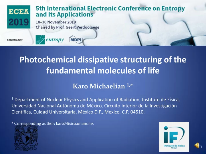 fundamental molecules of life