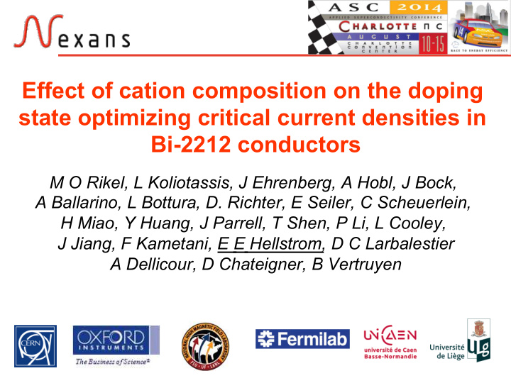 effect of cation composition on the doping state