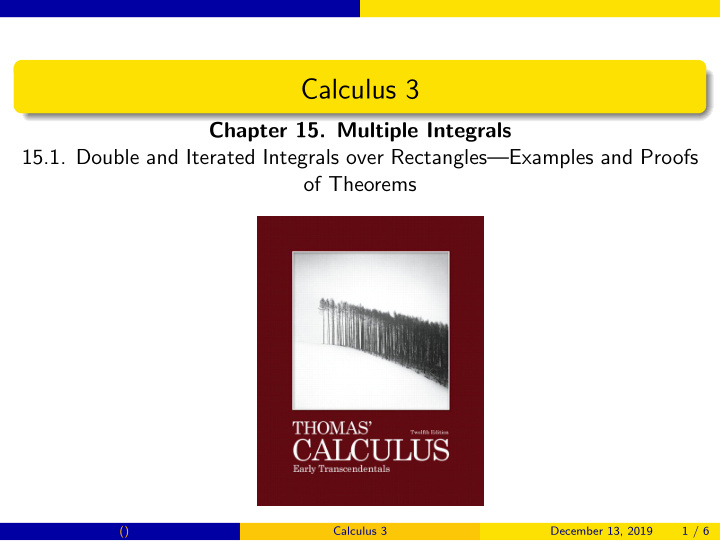 calculus 3