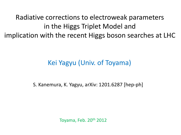 radiative corrections to electroweak parameters in the