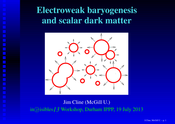 electroweak baryogenesis and scalar dark matter