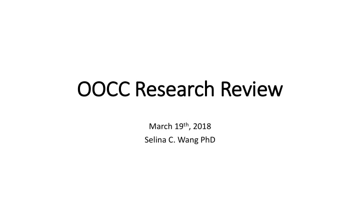 oocc research review