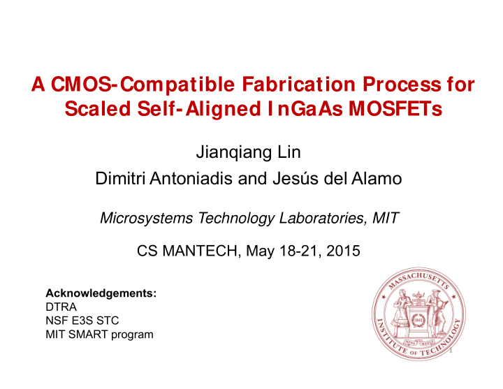 a cmos compatible fabrication process for scaled self