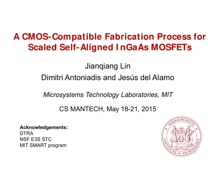 a cmos compatible fabrication process for scaled self