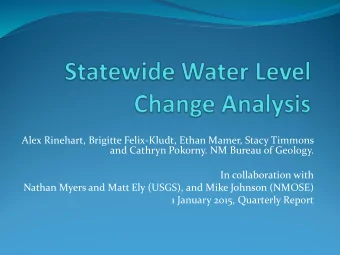 Alex Rinehart, Brigitte Felix-Kludt, Ethan Mamer, Stacy Timmons  and Cathryn Pokorny. NM Bureau of