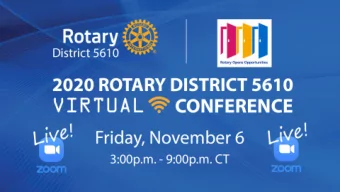 District Governor  Club of Brookings  Dan Little, DVM  Rotary President Holger Knaack and Susanne