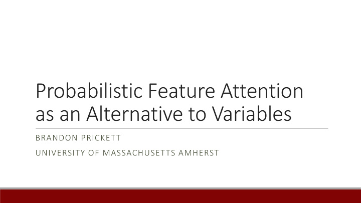 as an alternative to variables