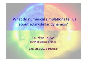 Rota1on!and!convec1on!in!cool!MS!stars! ! On!the!MS:! ! Fully!convec1ve!stars!below!M &quot;