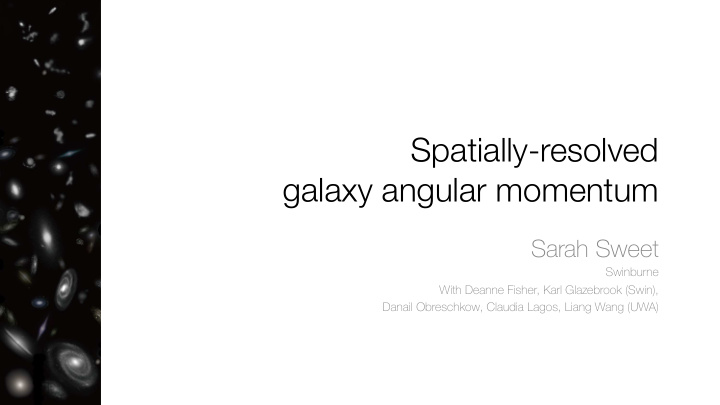 spatially resolved galaxy angular momentum