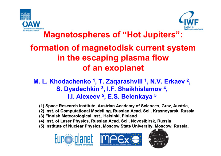 magnetospheres of hot jupiters formation of magnetodisk