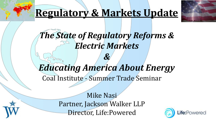 regulatory markets update