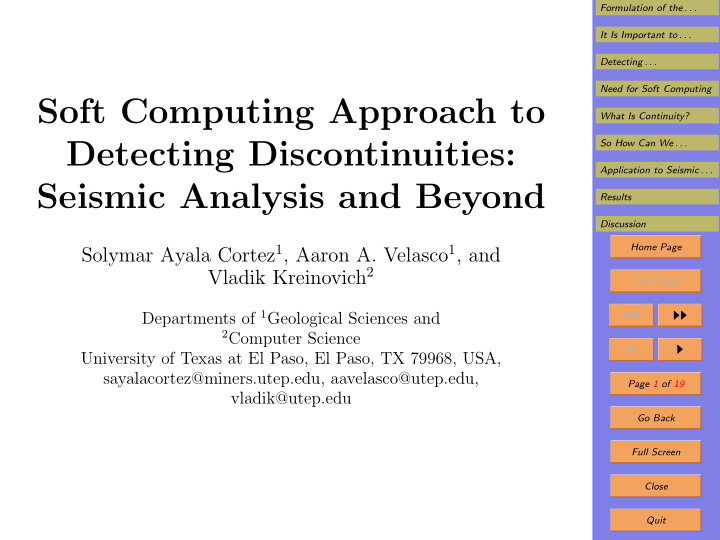soft computing approach to