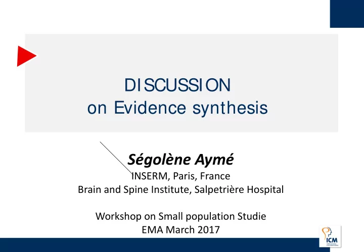 on evidence synthesis