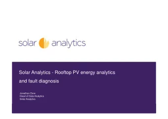 Document Name  Solar Analytics - Rooftop PV energy analytics  PREPARED BY: Your Name, Your Title
