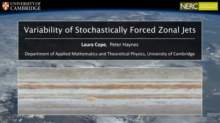 variability of stochastically forced zonal jets