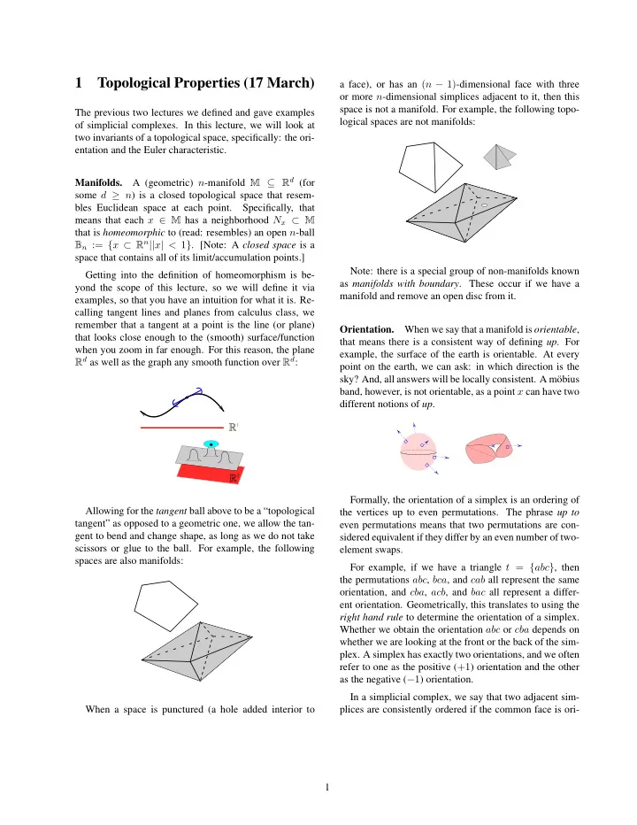 1 topological properties 17 march