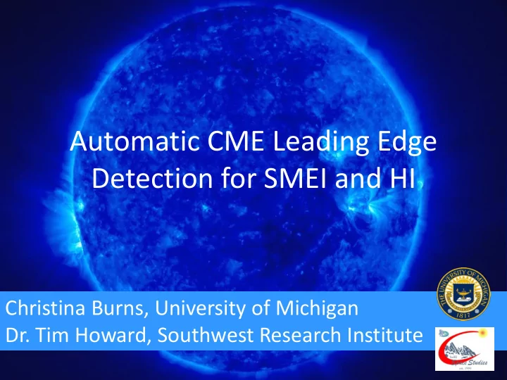 automatic cme leading edge