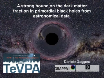 A strong bound on the dark matter  fraction in primordial black holes from  astronomical data.