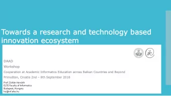 stem  innovati  tion eco  cosy  syste  DAAD  DAAD  Worksh  shop  p  Coope  perati  tion at  t Aca